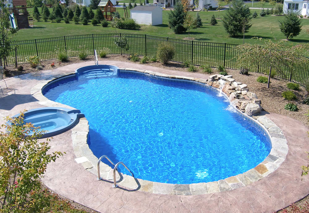 Birds eye view of pool