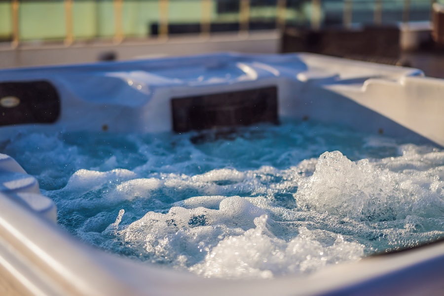 Bubbling Hot tub
